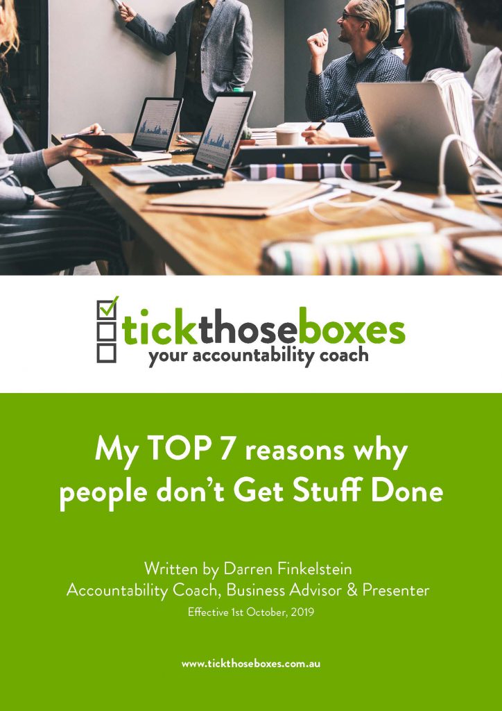 Top 7 Reasons - Why People Don't Get Stuff Done cover