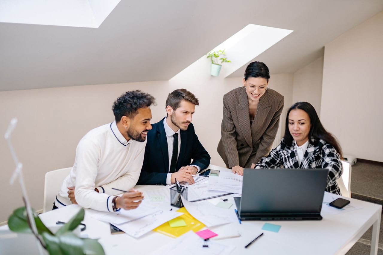team working together